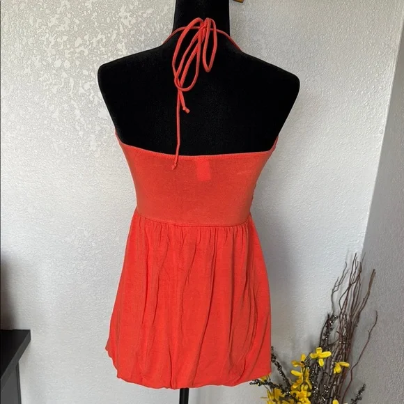 Windsor Vibrant Orange Halter Top - Picture 6 of 10